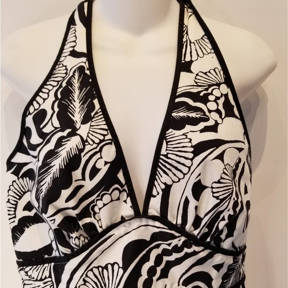 A New Approach Black & White Halter Dress 10 - Picture 3 of 10